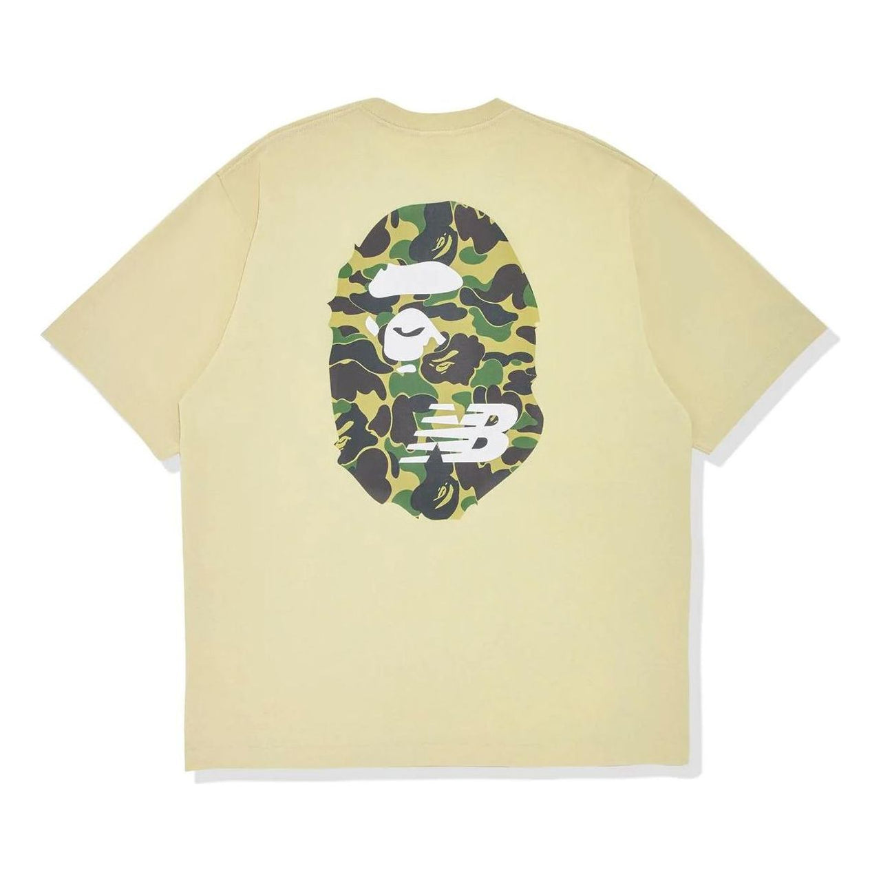 New Balance x A Bathing Ape FW22 Ape Head Relaxed Fit T-Shirt Asia Sizing 'Yellow' 1I23-110-905