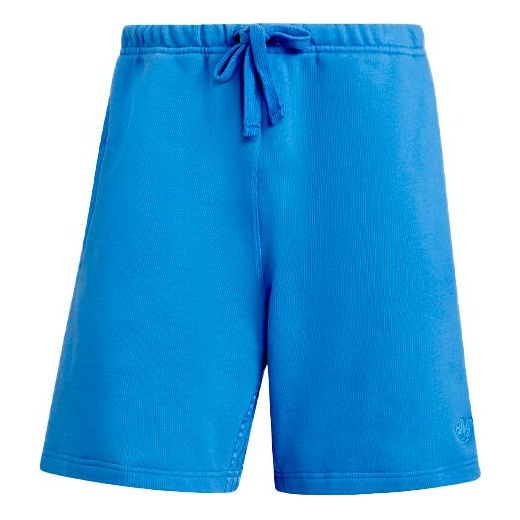 adidas originals Blue Version Series Solid Color Loose Lacing Sports Shorts H33446