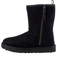 (WMNS) UGG Classic Short Dual Zip 'Black' 9431247-BLK