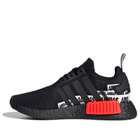 (GS) adidas NMD_R1 J 'Wordmark Heel Stripe - Black Solar Red' S42837