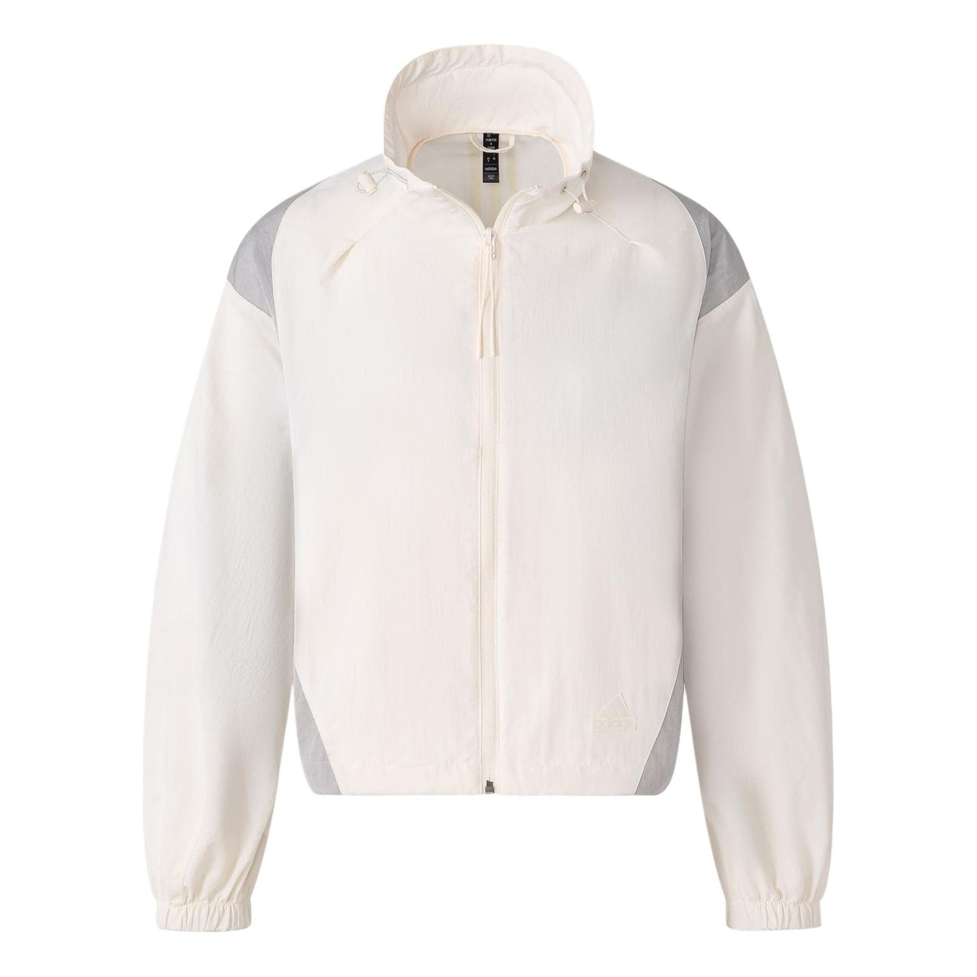 (WMNS) adidas Woven Jacket Asia Sizing 'White Grey' JP1456