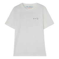 Men's Off-White SS22 Caravaggio Arrow Logo Short Sleeve Version White T-Shirt 17595115367845542048