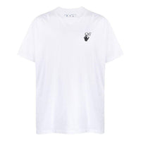 Men's Off-White SS22 Arrow Printing Loose Short Sleeve White T-Shirt OMAA038F20FAB0020110WHITE