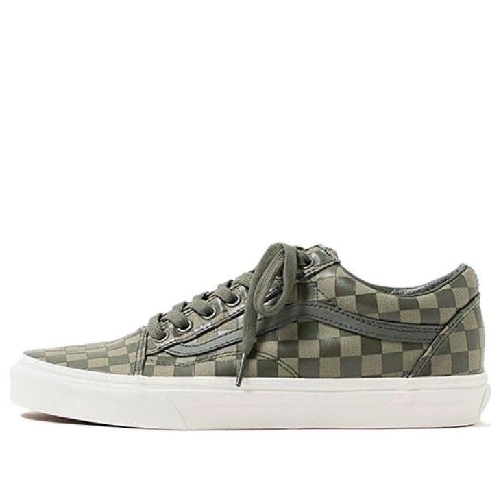 Vans Old Skool 'High Density Dusty Olive Checkerboard' VN0A38G1UA5