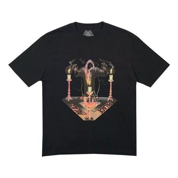 PALACE Spooked Black Printing Short Sleeve Unisex Black P15TS169