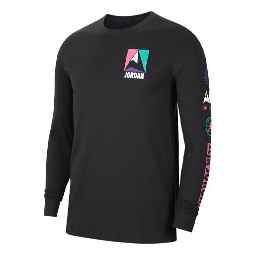 Air Jordan Winter Utility Chest Printing Long Sleeves Black CT3695-010