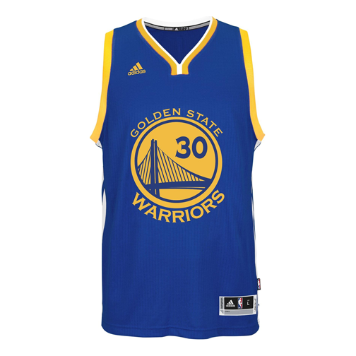 adidas Golden State Warriors Curry Jersey 'Blue Yellow' A45910