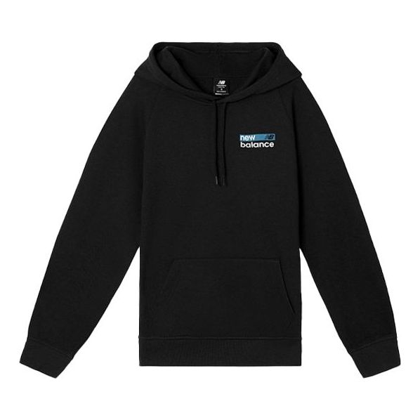 (WMNS) New Balance hooded Casual Pullover Black WT03802-BK