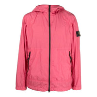 STONE ISLAND Waffen Patch Nylon Hooded Zip-up Jacket 'Pink' 781540522-V0087