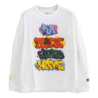 Air Jordan Printing Round Neck Casual Sports Long Sleeves White CW1148-100