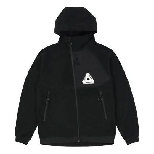 Palace FW21 Polar Fleece Asymmetric Jacket 'Black' P21JK061