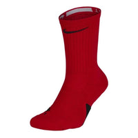 Nike Elite Crew Basketball Socks 'Red Black' SX7622-657