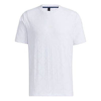 adidas Th Tee Techjaq Logo Printing mesh Short Sleeve White GP1012
