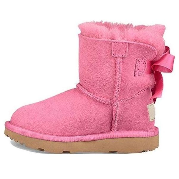 UGG Mini Bailey Bow II Snow Boots Big Boys Pink 1017397K-PAZ