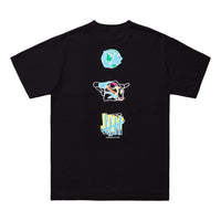 UNDEFEATED WRESTLING S/S TEE Back Applique Short-sleeve Tee Unisex Black 80101-BLACK