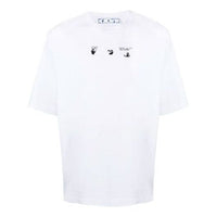 Off-White FW21 Arrow Cotton Round Neck Short Sleeve Slim Fit Version White OMAA119F21JER0220110