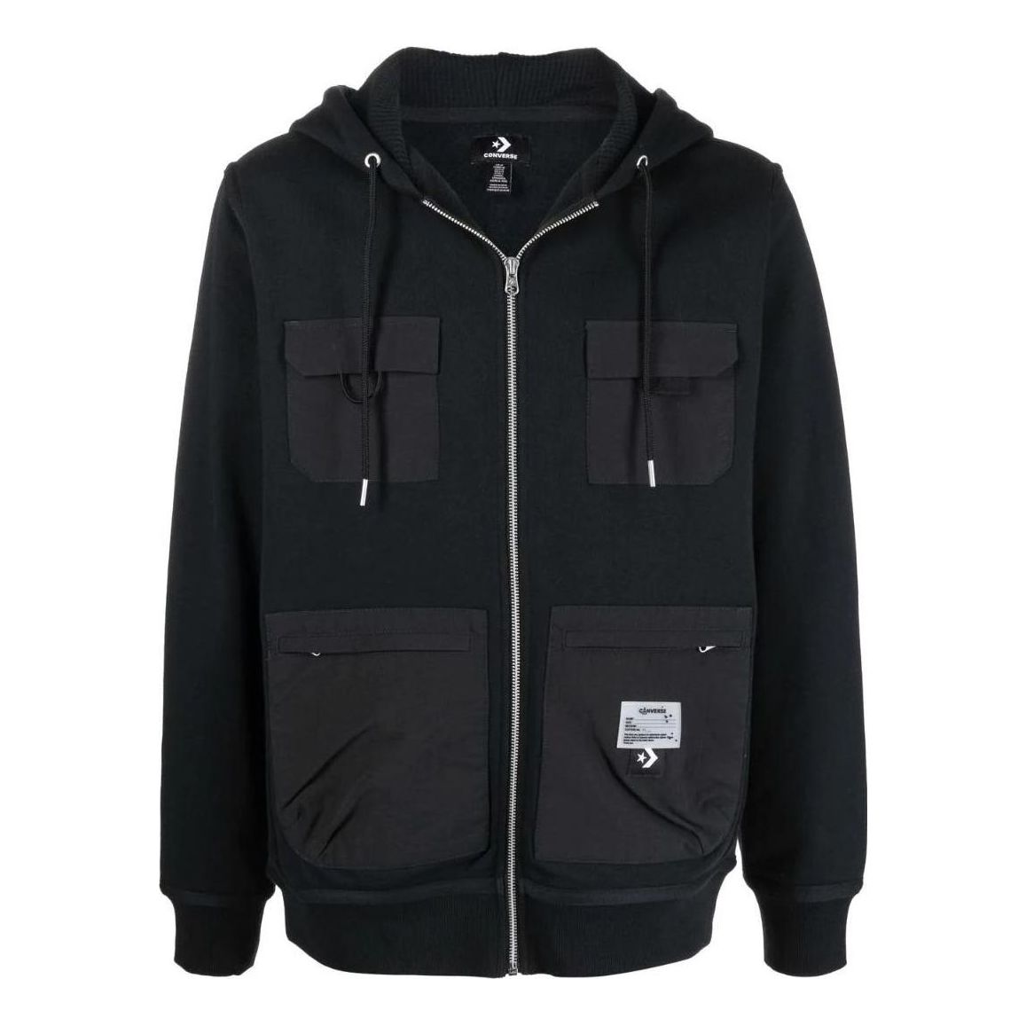 Converse x Josh Vides Utility Fleece Hoodie Asia Sizing 'Black' 10023691-A01
