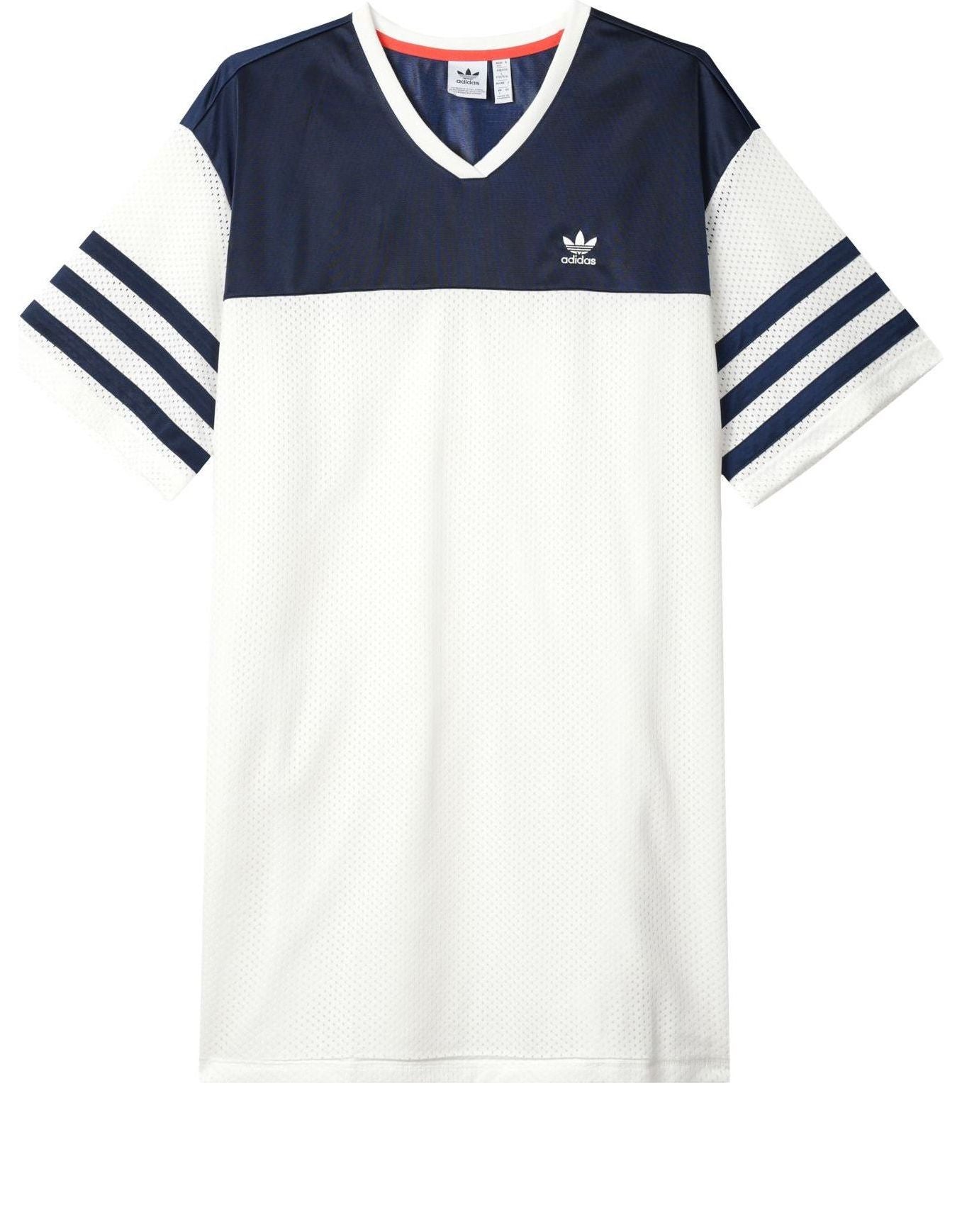 (WMNS) adidas Basketball Shirt Dress Asia Sizing 'White Blue' IS2348