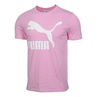 PUMA Breathable Sports Loose Round Neck Short Sleeve Pink Red 579405-21