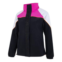 (WMNS) Under Armour Fitness Training Woven Jacket 'Black White Pink' 1368728-001