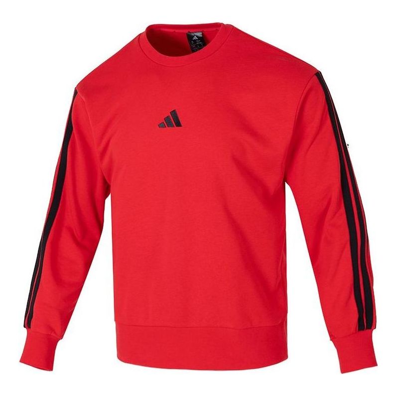 adidas Essentials 3 Stripes Long Sleeves T-Shirt Asia Sizing 'Red' JE6373
