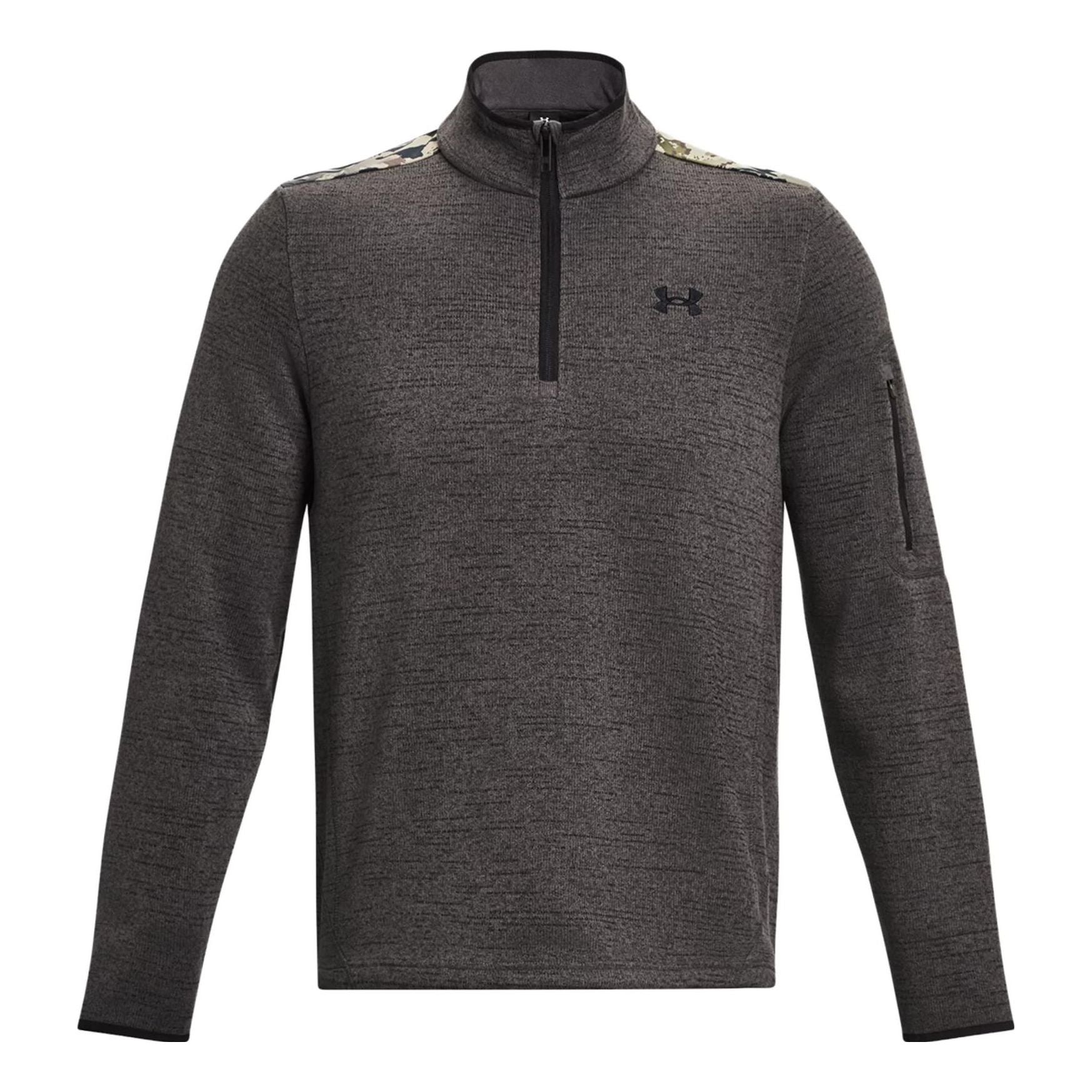 Under Armour Specialist Printed 1/4 Zip Pullover 'Charcoal' 1382178-019