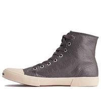 Balenciaga Paris High Top Sneakers 'Brown Leather and White Rubber' 688752W3RCA1890