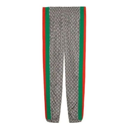 Gucci GG Supreme Print Web Sweat Pants 'Grey' 545609-XJAFX-4350