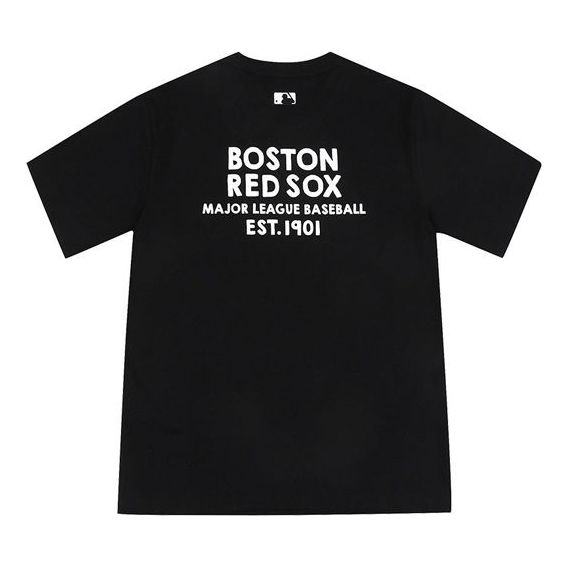 MLB Boston Red Sox Basic Printing Short Sleeve Unisex Black 31TS04031-43L