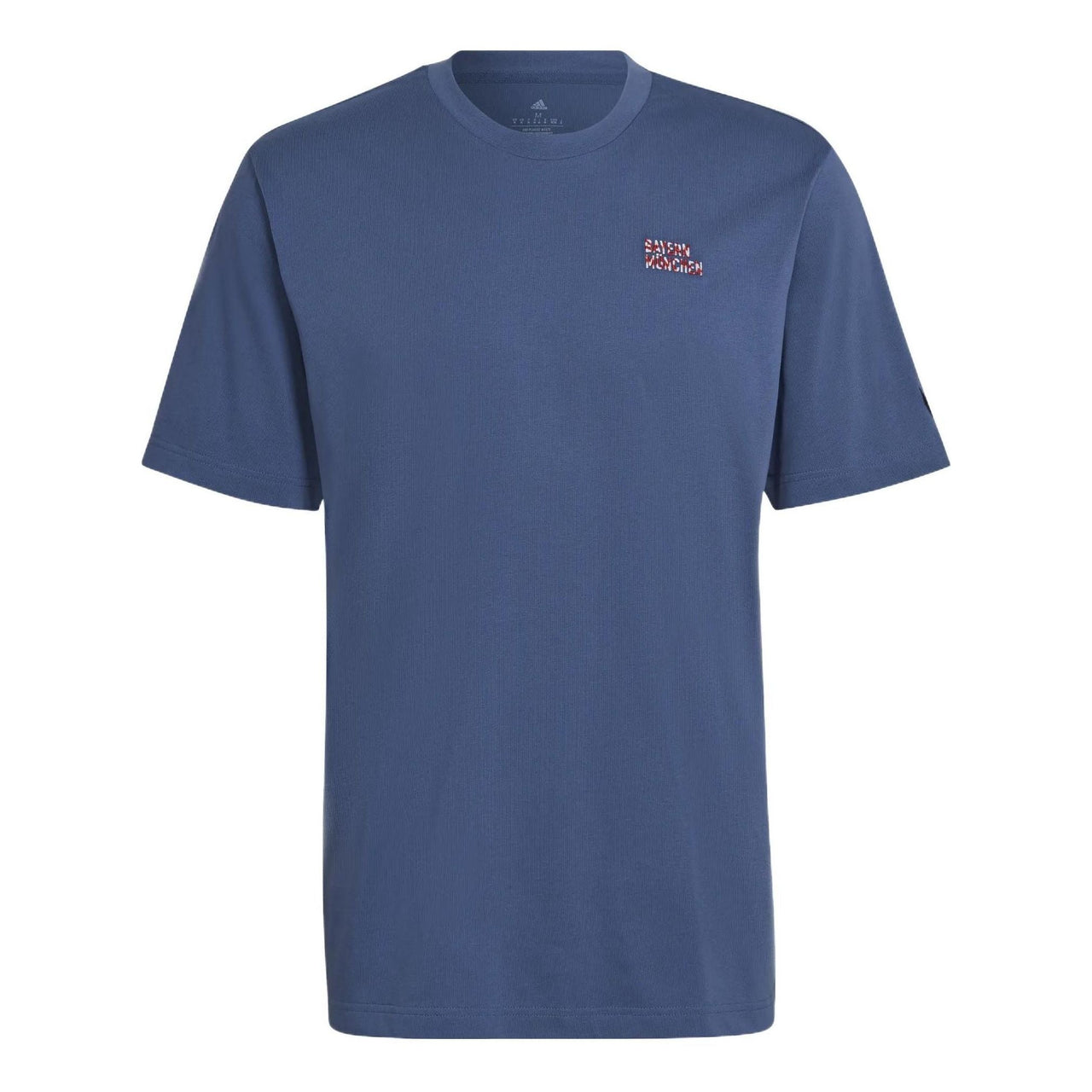 Men's adidas Solid Color Round Neck Sports Short Sleeve Navy Blue T-Shirt HB6002