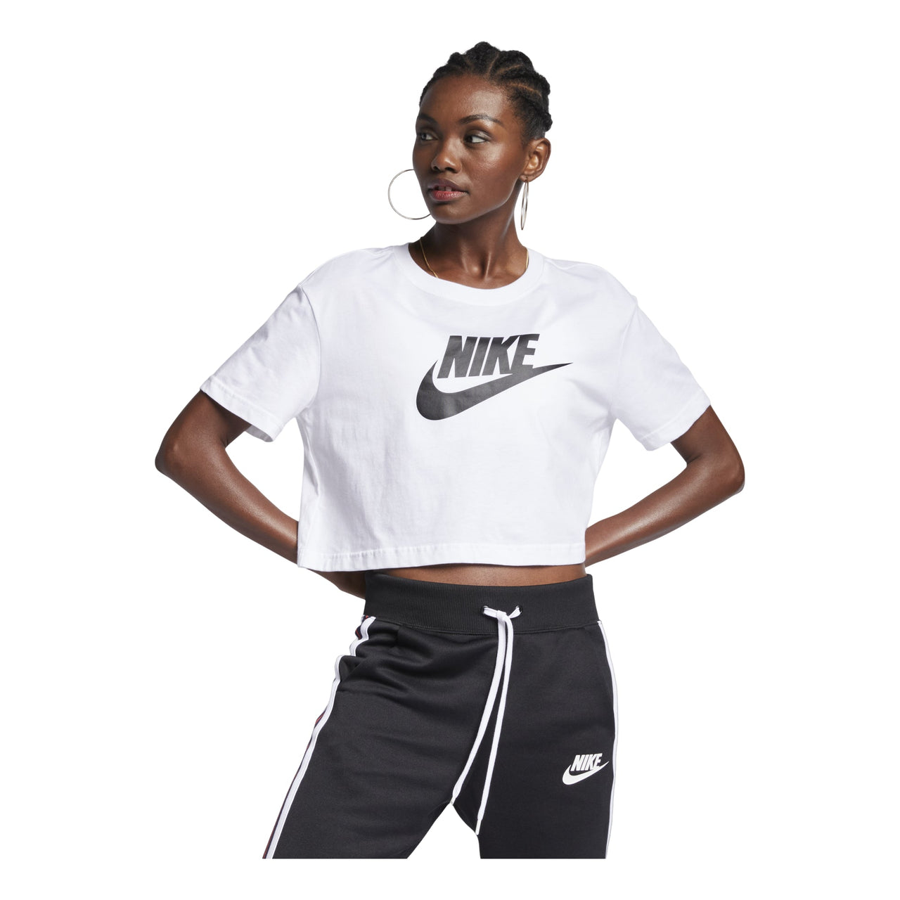 (WMNS) Nike Sportswear Essential Short Casual Crew Neck Short Sleeve T-Shirt White BV6176-100