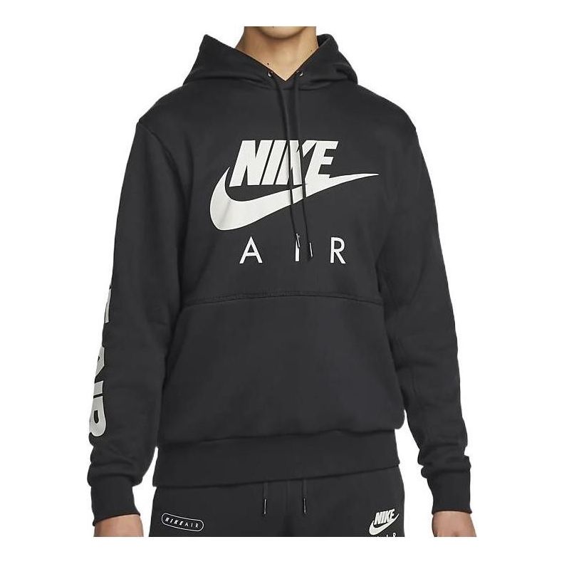 Nike Alphabet Kangaroo  Hoodie Men's Black DM5203-010