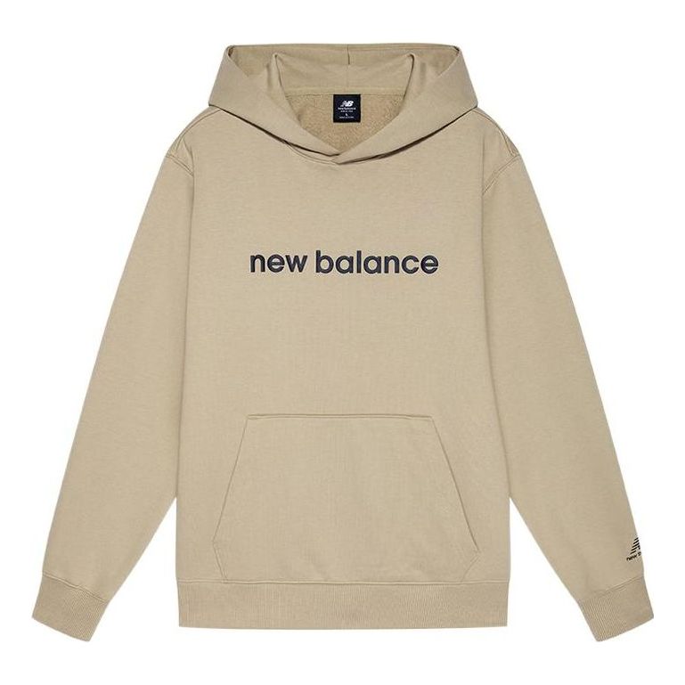 New Balance Logo Print Hoodie Asia Sizing 'Beige' AMT21361-MS