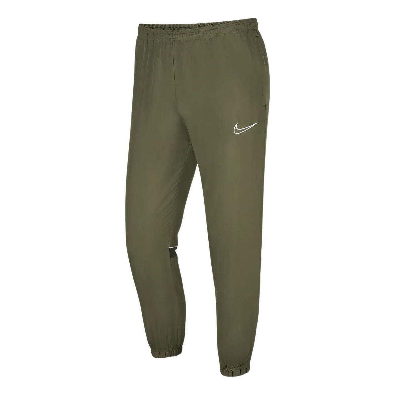 Men's Nike Dri-FIT Logo Printing Woven Solid Color Bundle Feet Sports Pants/Trousers/Joggers Olive Green CW6129-222