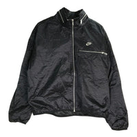 Men's Nike Solid Color Stand Collar Zipper Sports Black Jacket DQ4253-010
