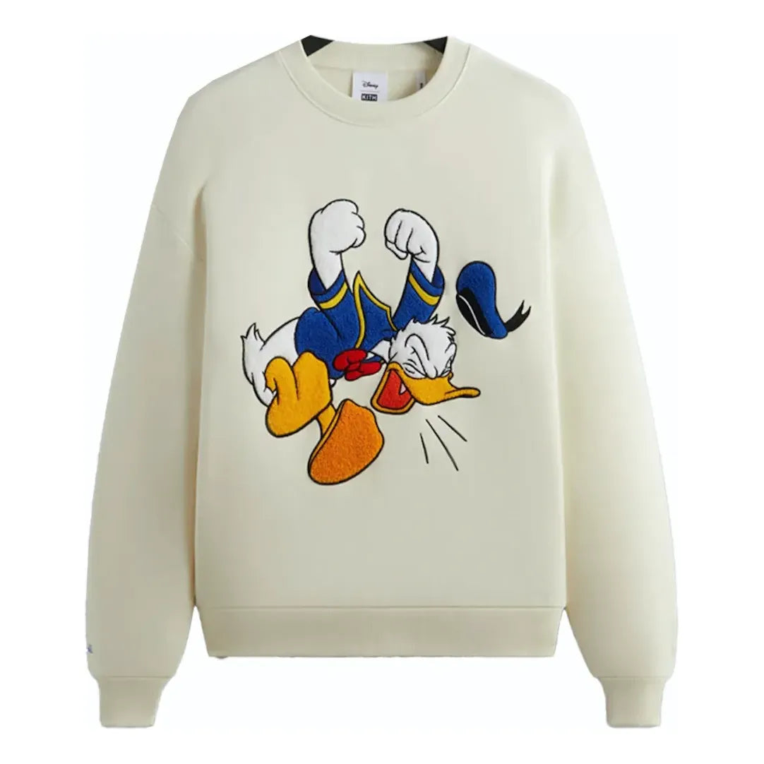 KITH x Disney Mickey & Friends Donald Duck Vintage Crewneck 'Sandrift' KHM031746-104