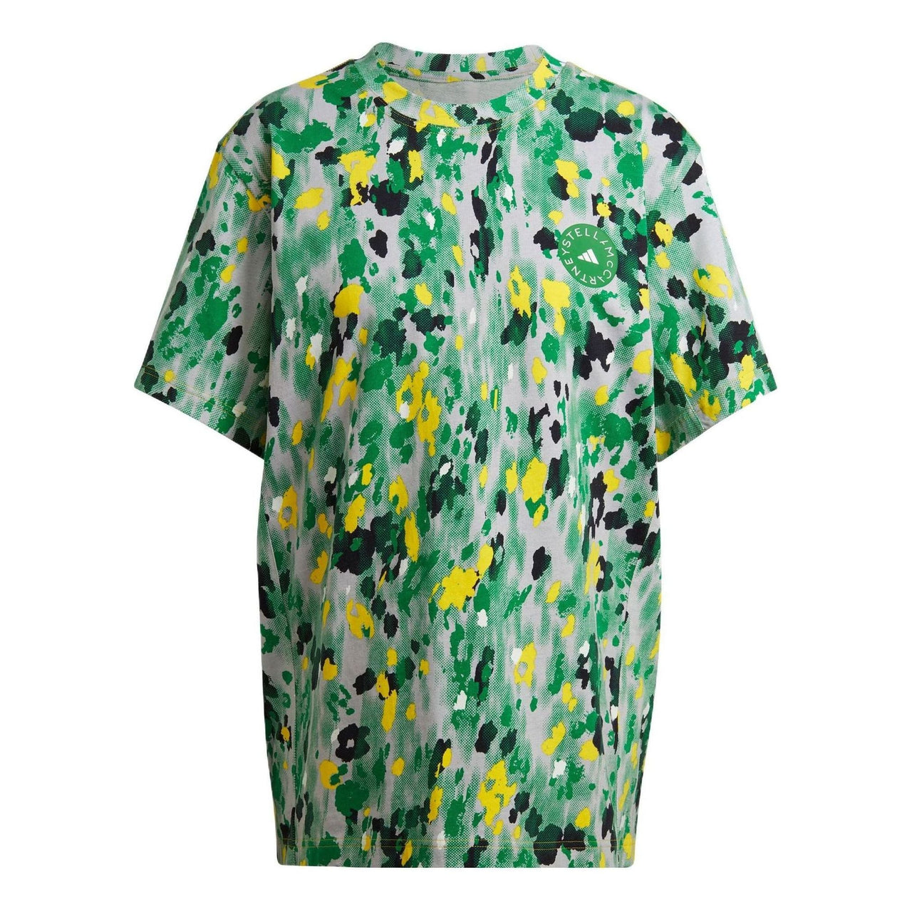 (WMNS) adidas by Stella McCartney Graphic T-Shirt Asia Sizing 'Green White' HI6066
