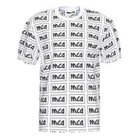 Men's Alexander McQueen Alphabet Logo Printing Casual Short Sleeve White 291571-RMT30-9000