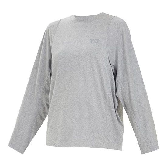 (WMNS) Y-3 Casual Round Neck Long Sleeves Gray GK4473