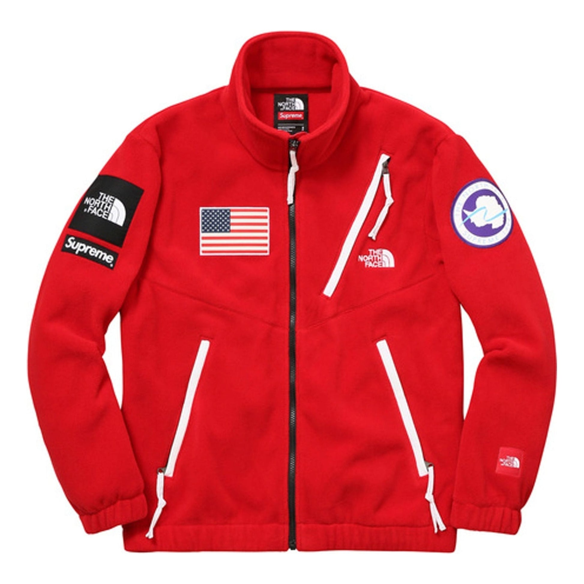 Supreme SS17 The North Face Trans Antarctica Expedition Fleece Jacket Red SUP-SS17-628