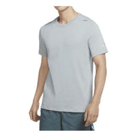 Nike Sportswear Fast-Dry Knitting Casual Sport Short Sleeve Men's Grey DJ7816-040