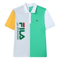 FILA Contrasting Colors Casual Short Sleeve polo Green F11M128165F-GN