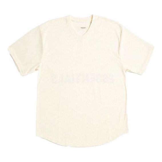 Fear of God Essentials Tee Mesh Breathable Short Sleeve Unisex Creamy White FOG-FW18-2