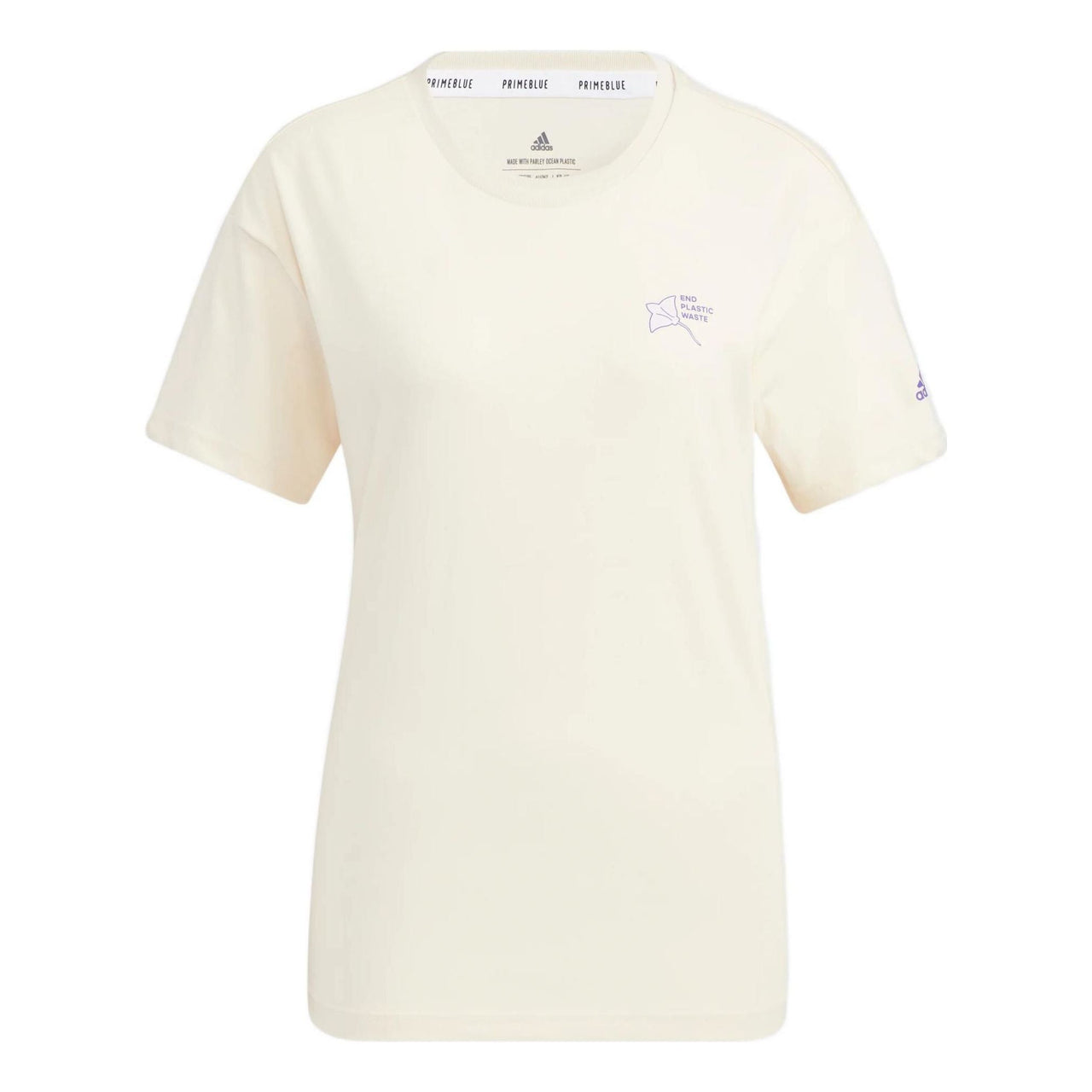 (WMNS) adidas Parley Ocean Plastic Graphic T-Shirt Asia Sizing 'White' HE7339
