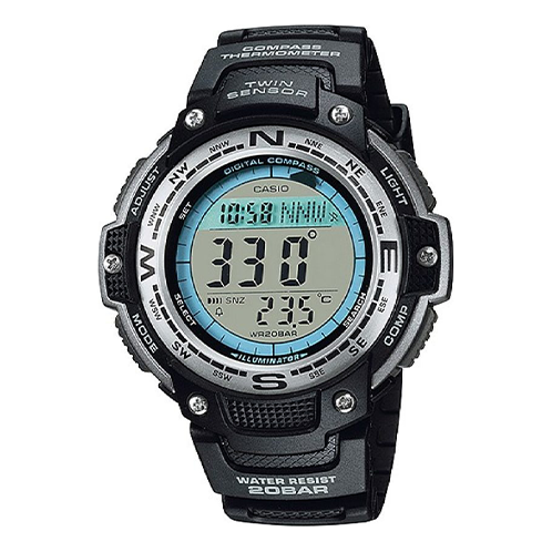 Men's CASIO quartz waterproof Strap Gray 200 Meter waterproof Analog Mens SGW-100J-1JH