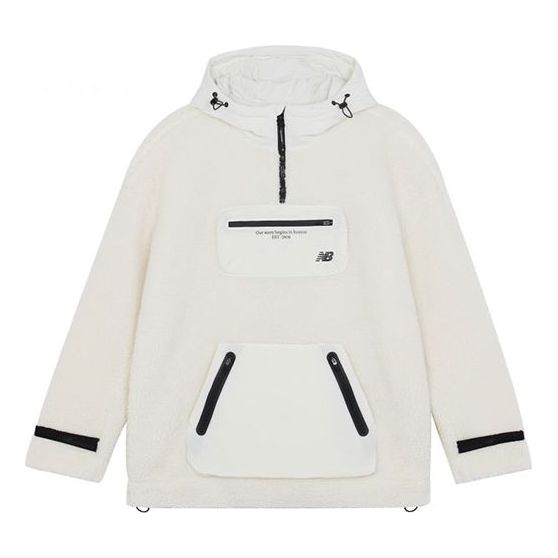 New Balance Hoodie Asia Sizing 'White Black' 5CB42143-IV