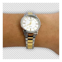 CASIO ENTICER Series Quartz Gold/Silver WhiteGold Analog LTP-1303SG-7A