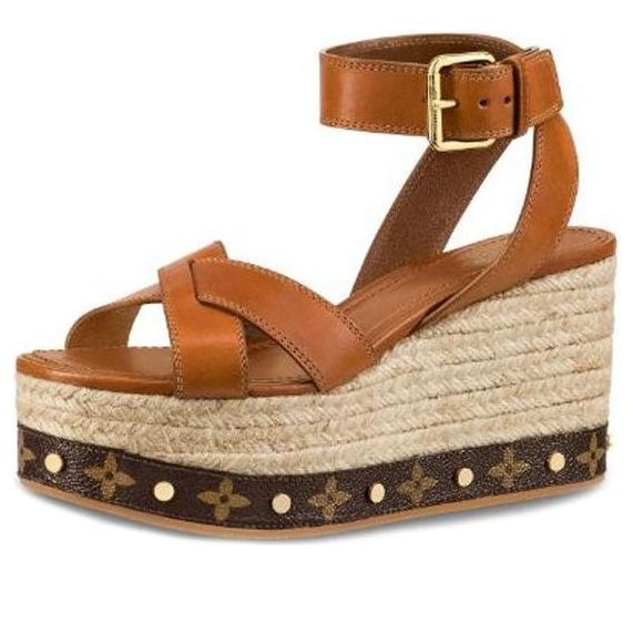 (WMNS) LOUIS VUITTON LV Timelapse Wedge 'Brown' 1A4VXF