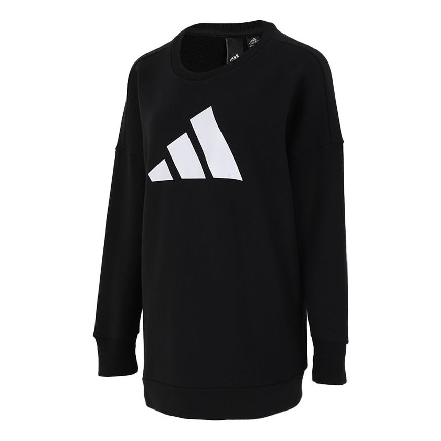 (WMNS) adidas Future Icons Sweatshirt Asia Sizing 'Black White' H57330