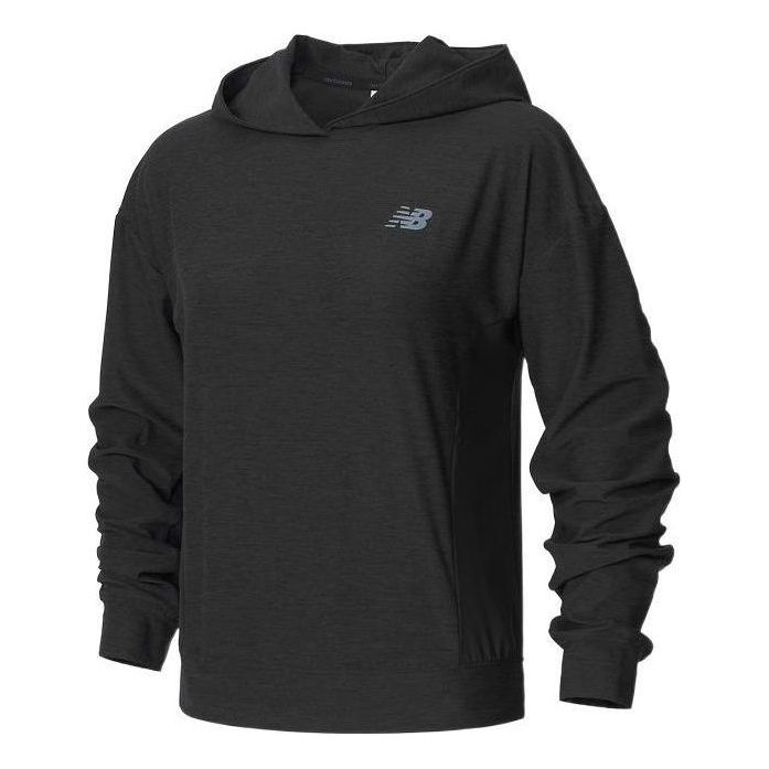 (WMNS) New Balance Sport Spacedye Hoodie Asia Sizing 'Black' WT21450-BKH